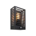 Eglo Wandleuchte Alamonte 3 Außenbeleuchtung Stahl Schwarz | Geeignet für E27