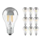Mehrfachpackung 10x Ledvance  Classic LED E27 Birne Fadenlampe Spiegel 6.5W 650lm - 827 Extra Warmweiß | Ersatz Für 50W